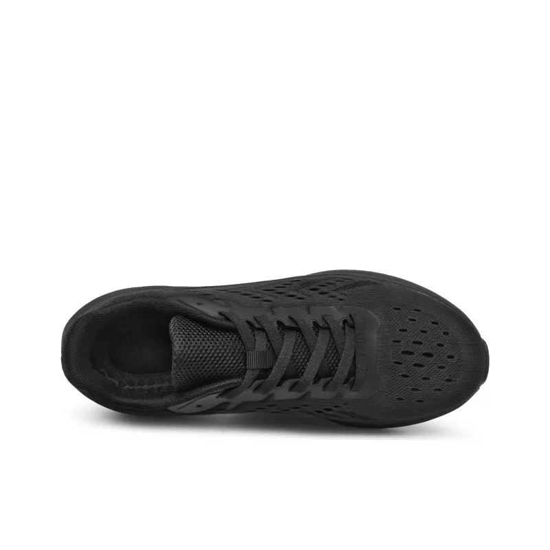 Shu Family Breathable Low-Top Running Shoes Men's Black-3