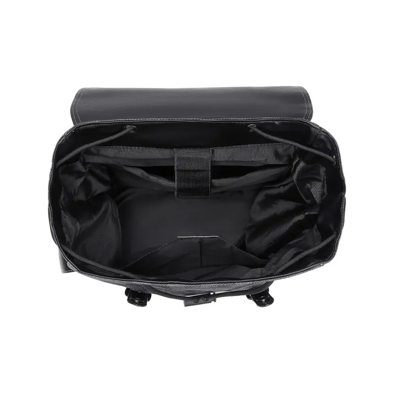 CORALDAISY Synthetic Leather Backpack Regular Men's Knight Black-2