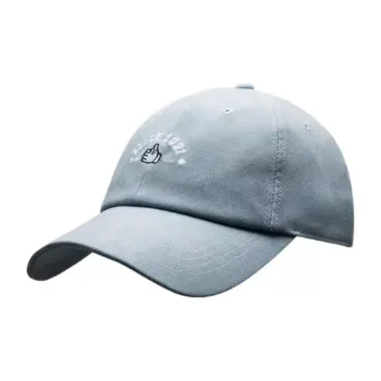 Anta Life Collection Polyester Elastane Twill Brushed Fabric Blend Baseball Caps Unisex Denim Light Sea Blue
