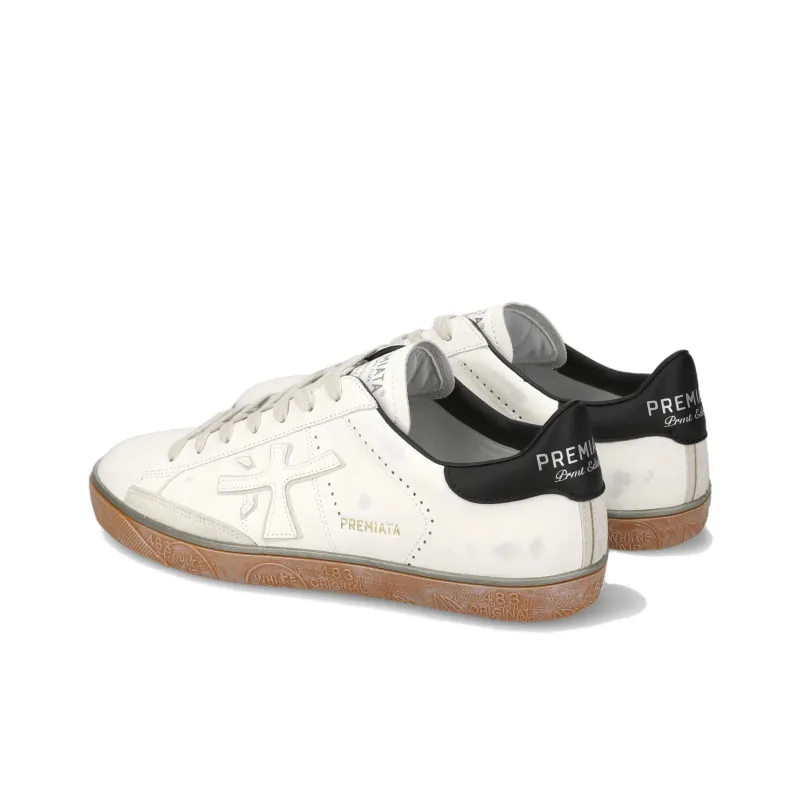 PREMIATA Steven Low Top Skateboard Shoes Men's White-3