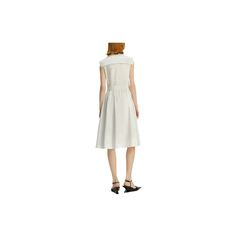 KARL LAGERFELD SS24 Sleeveless Dress Women's White-2