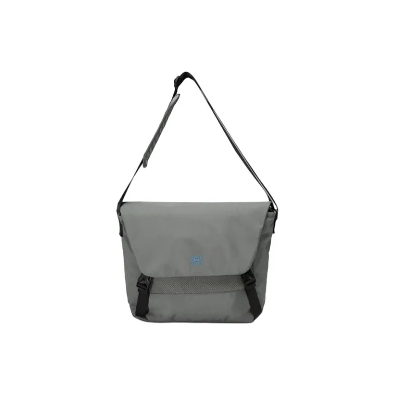 Skechers Fabric Messenger Bag Shoulder Bag Crossbody Bag Regular Unisex Sky Gray-0