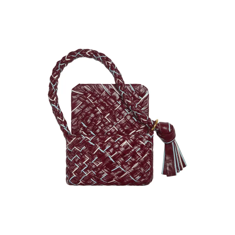 Bottega Veneta KALIMERO Calfskin Shoulder Bag, Handbag, Shoulder Bag Women's Barolo & Chalk-3