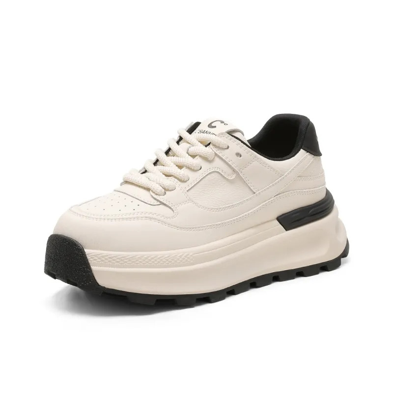 C°BANNER Support Low Top Chunky Sneakers Beige-1