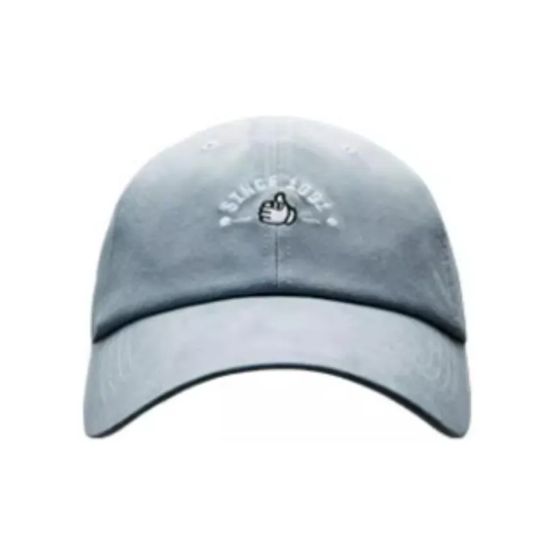 Anta Life Collection Polyester Elastane Twill Brushed Fabric Blend Baseball Caps Unisex Denim Light Sea Blue-1