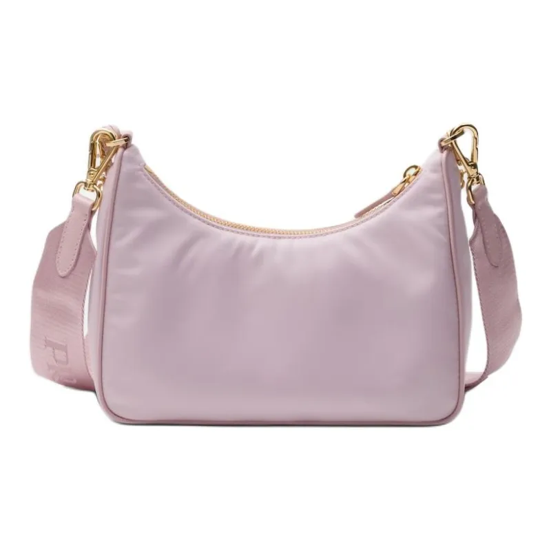 PRADA Re-Edition Fabric Hobo Bag Portable Crossbody Bag Shoulder Bag Mini Women's Snowflake Gypsum-2