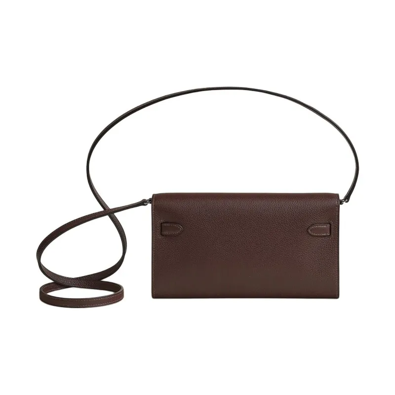 HERMES Kelly To Go Epsom Leather Shoulder Bag Crossbody Bag Women's 44 Moka Mocha-1