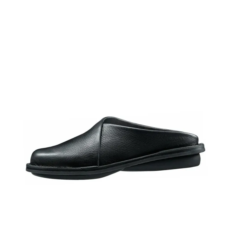 Trippen Wrap-toe Slippers Women's Black-0