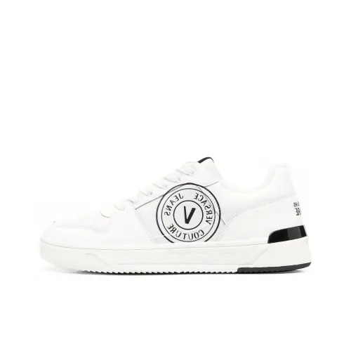 VERSACE JEANS Couture Starlight Logo-print Leather Sneakers