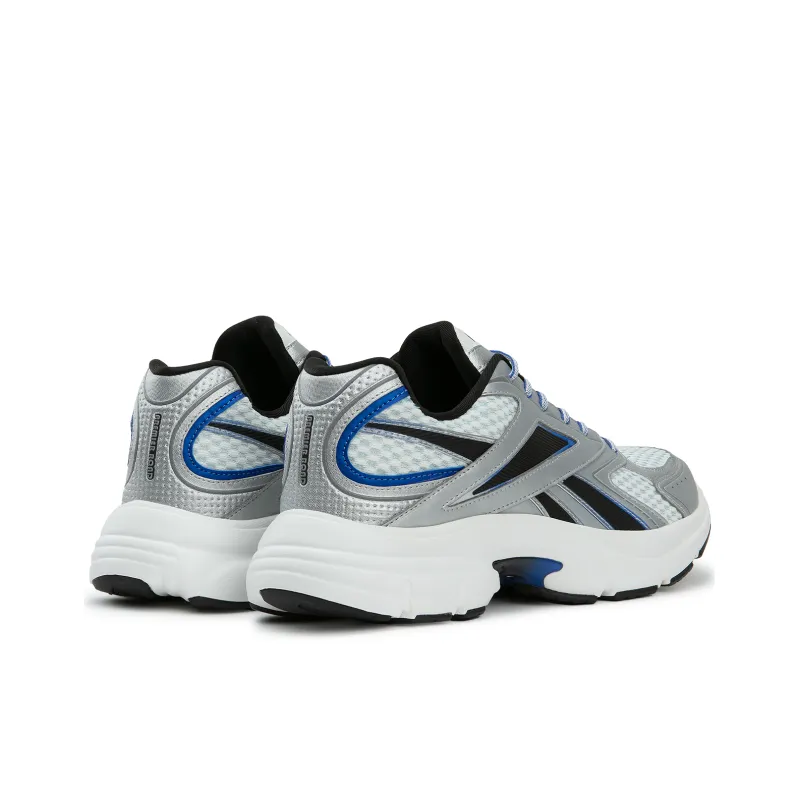 Reebok Durable Breathable Low Top Running Shoes Unisex Silver Blue Black-3