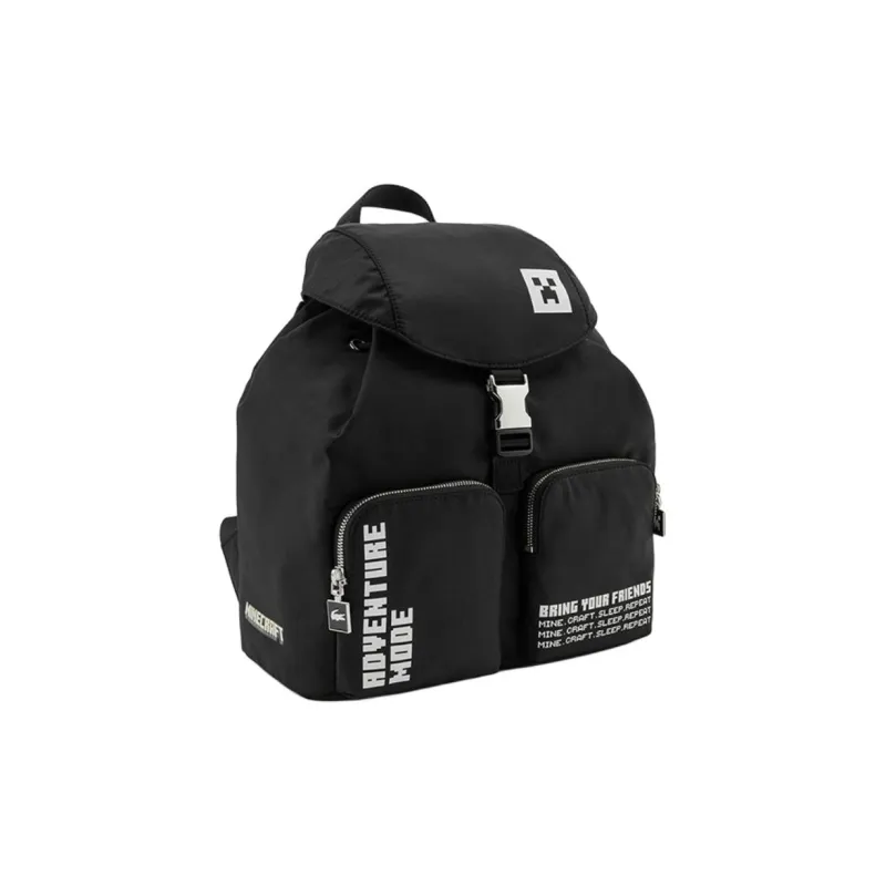 LACOSTE Fabric Backpack Medium Size Women's Black-1