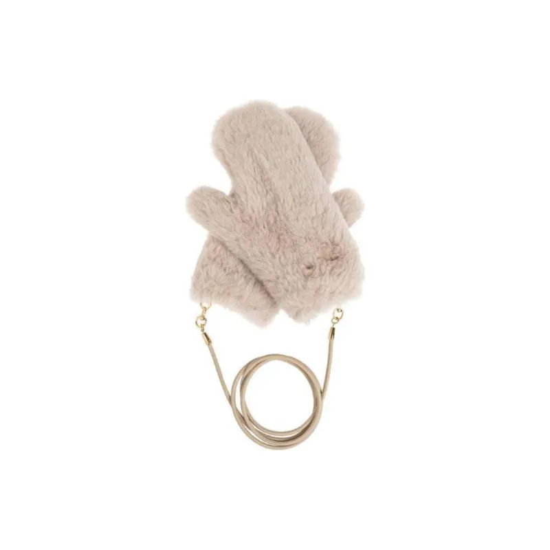 MaxMara Ombrato Teddy Mittens-0