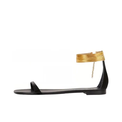 giuseppe zanotti Kay Flat Leather Sandals