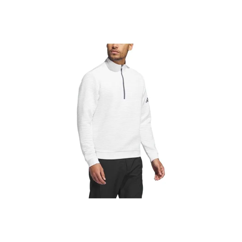 Adidas Free Shipping With AdiClub Ultimate365 Dwr Textured Quarter Zip Pullover-1
