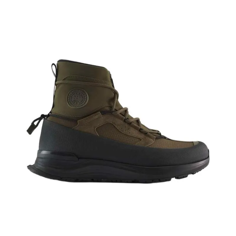 Canada Goose Glacier Trail High Top Casual Shoes Men's Army Green-1