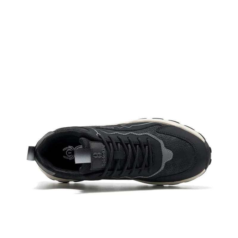 Spider King Anti Slip Wear Resistant Low Top Casual Shoes Men's Black-2
