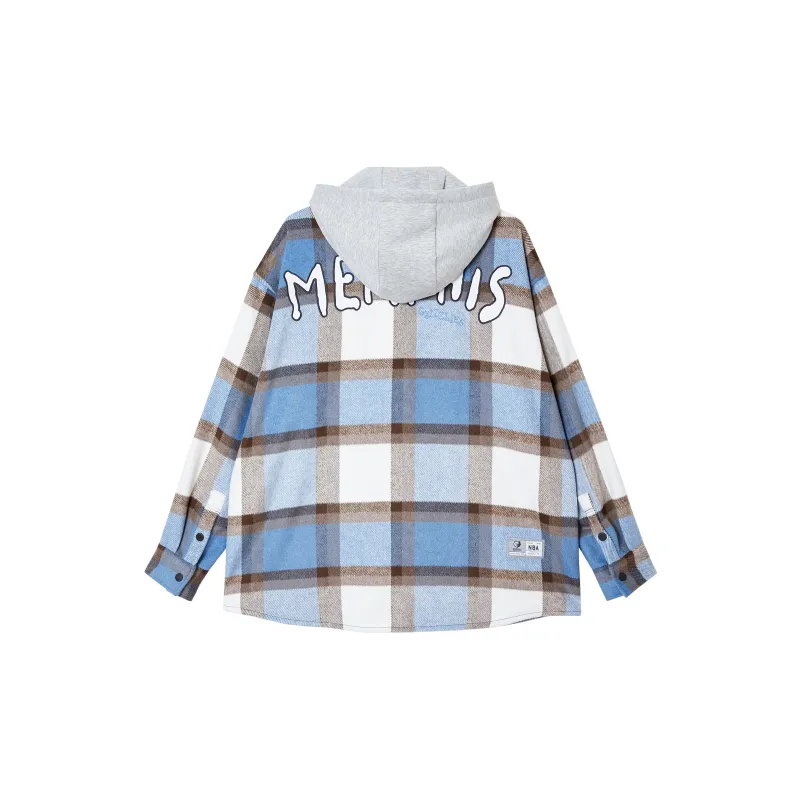 JACK JONES· x NBA Shirt Men's Blue-1