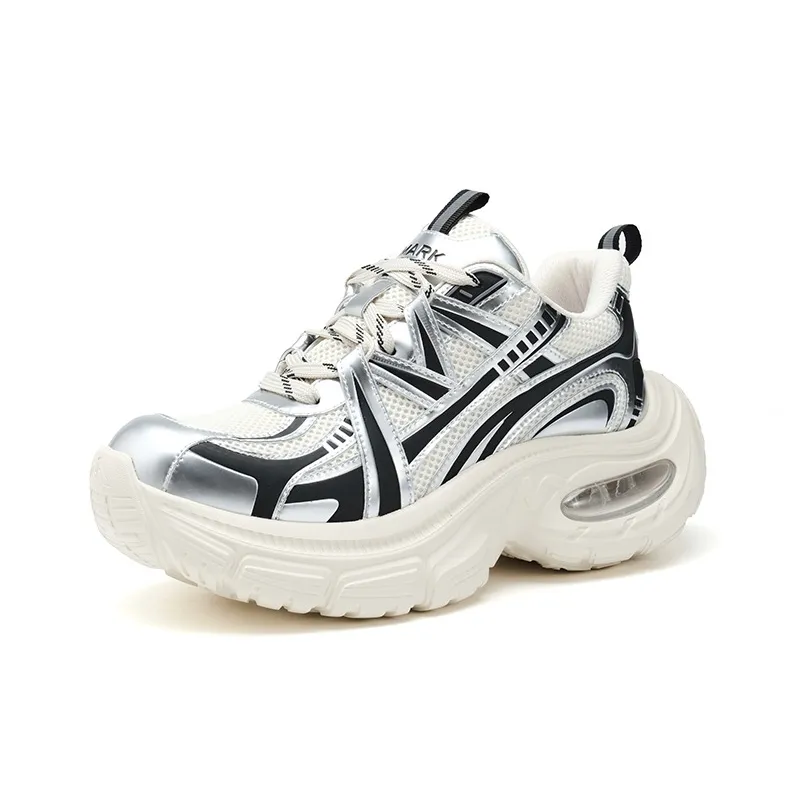 FAIRWHALE MaxFun Series Slip Resistant Lightweight Height Increasing Low Top Chunky Sneakers Unisex-1