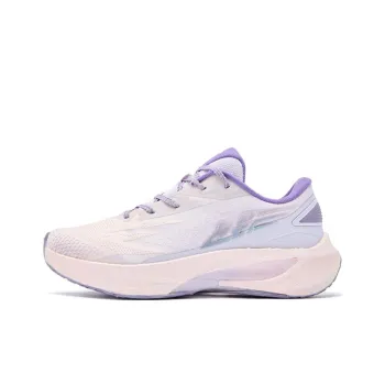 QIAODAN Flying Shadow 4.0 Slip Resistant Cushioning Low Top Casual Running Shoes Women's Pink Purple