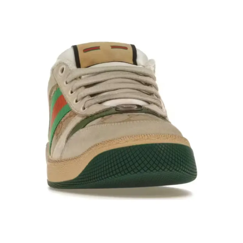 GUCCI Screener Distressed Green Orange Women's-3
