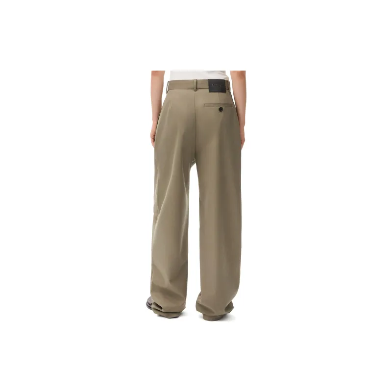 LOEWE Trousers 'Khaki Brown'-2