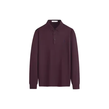 Dance With Wolves Polo Shirt Men's Burgundy