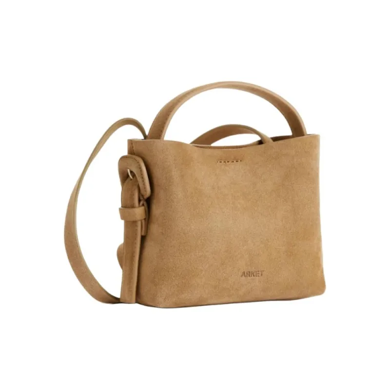 ARKET Cow Leather Tote Bag Shopping Bag Shoulder Bags Small Size Women's Beige-1