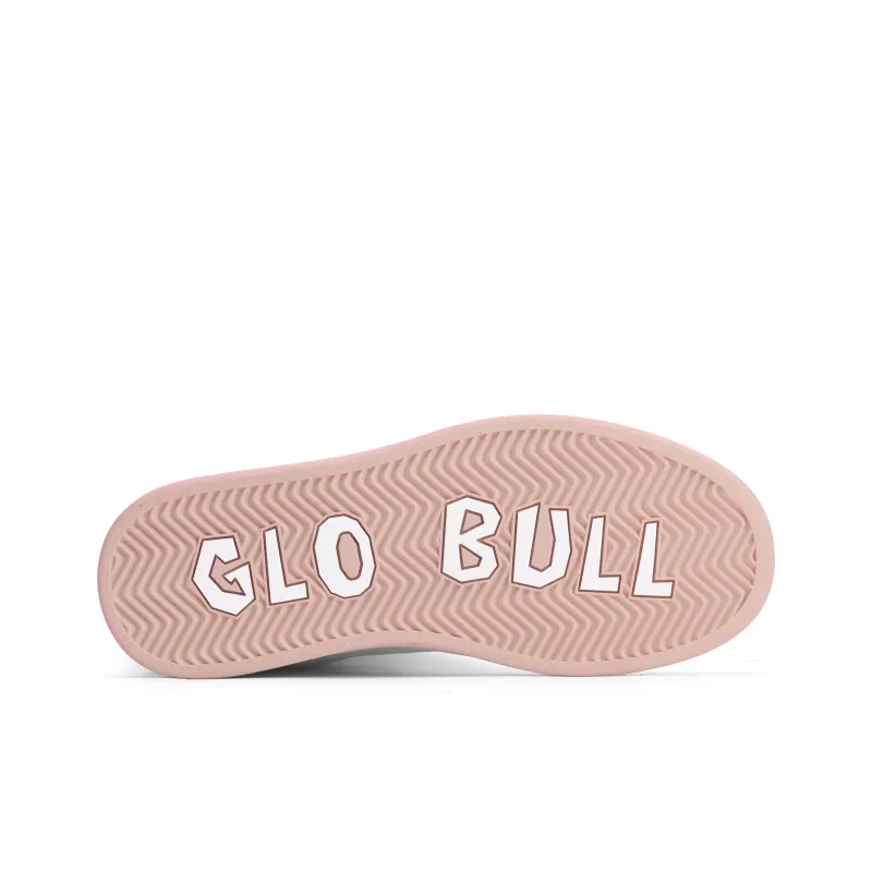 GLO BULL Skateboard Shoes Women's Low Top White Pink-5