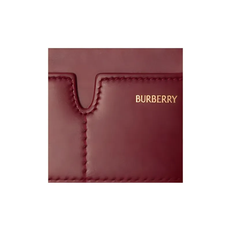 Burberry Calfskin Wallet Unisex Rubies Color-2