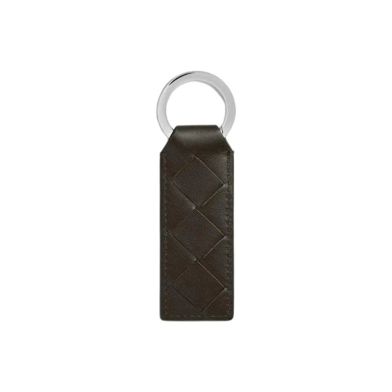 Bottega Veneta Calfskin Keychains Men's Khaki-1