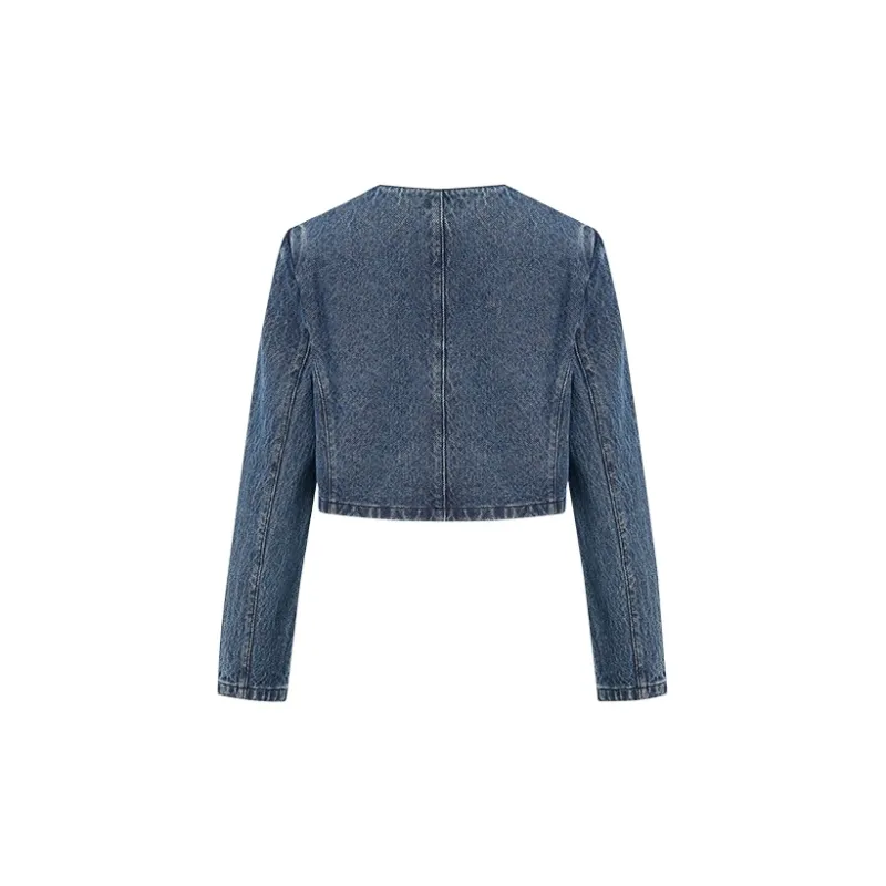 URBAN REVIVO Denim Jacket Women's Blue-1
