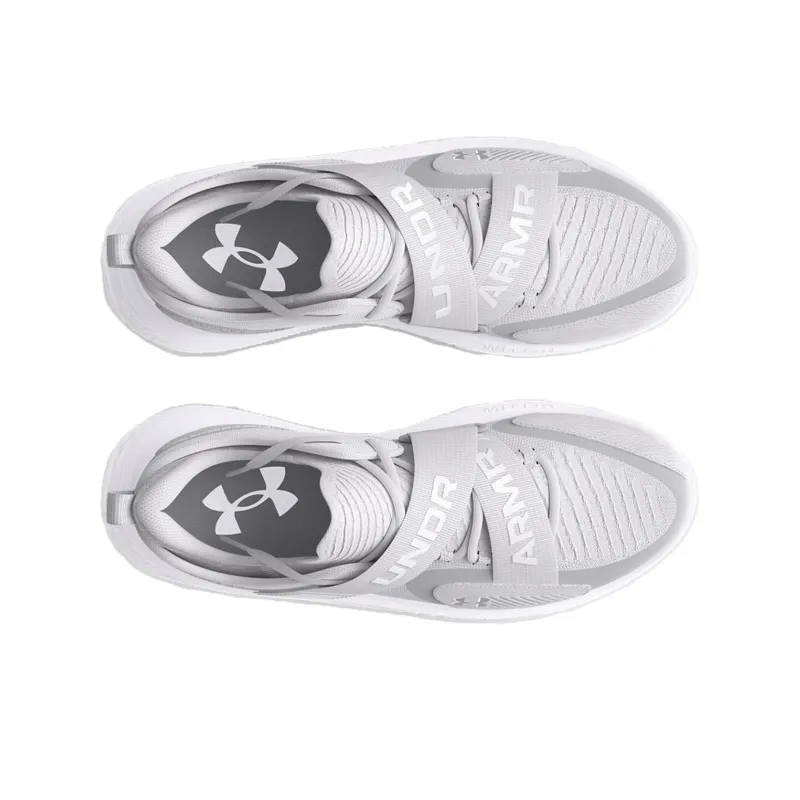 Under Armour Anti Slip Wear Resistant Low Top Basketball Shoes Unisex Gray-3