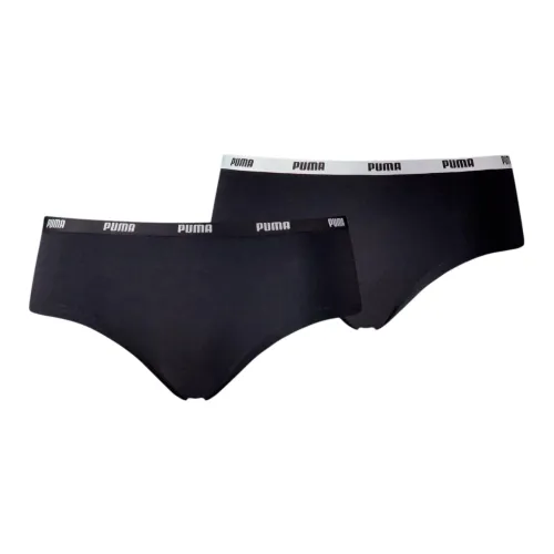 PUMA Hipster Underpants Women's 2 Pack Black