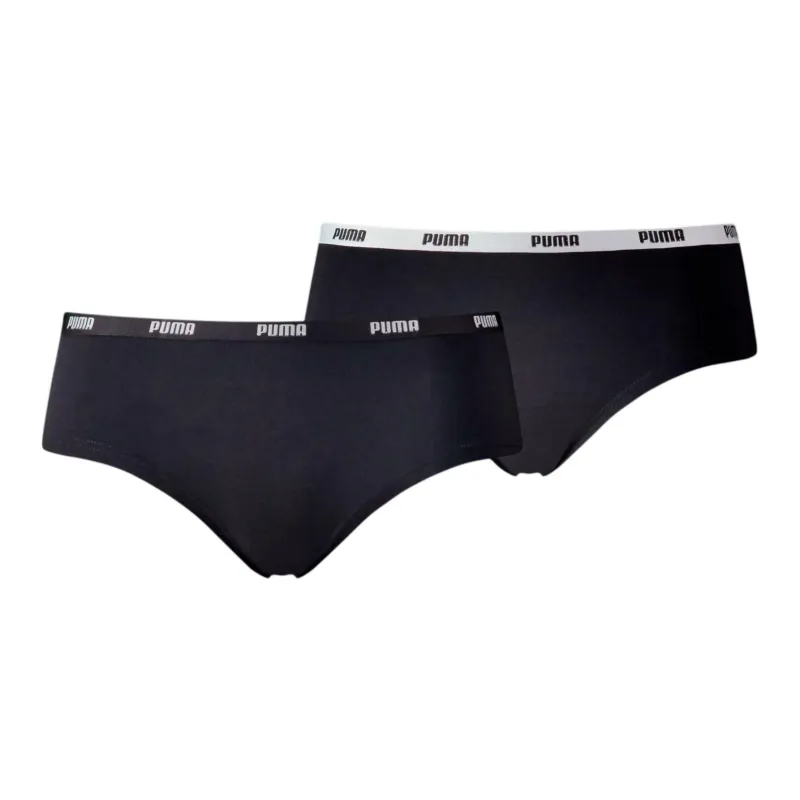 PUMA Hipster Underpants Women's 2 Pack Black-0