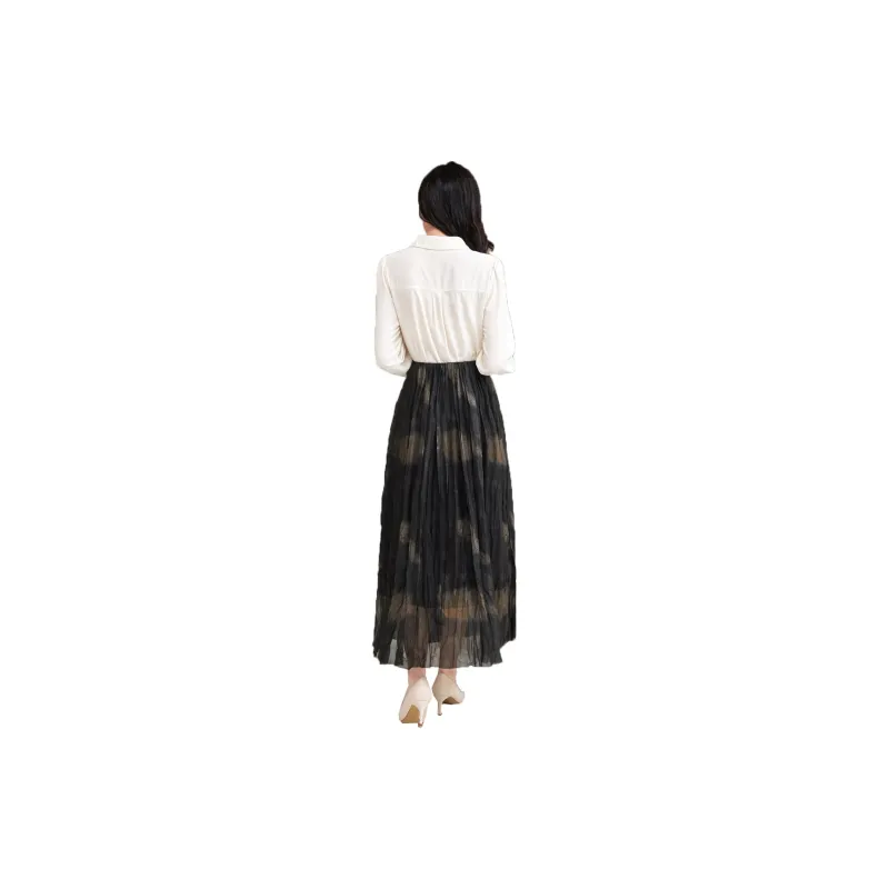 SMEN Casual Long Skirts Women's Multicolor-0