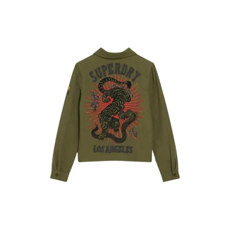 SUPERDRY Jackets Coats Women's Green-1