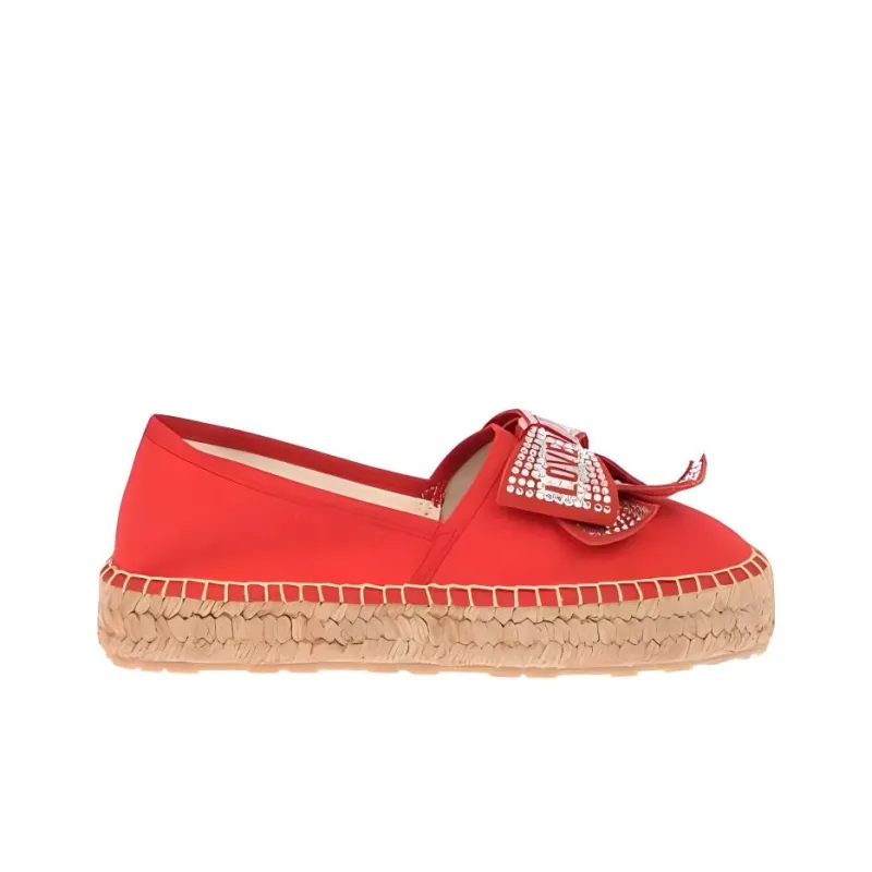 MOSCHINO Slip on Round Tip Women's Red-1