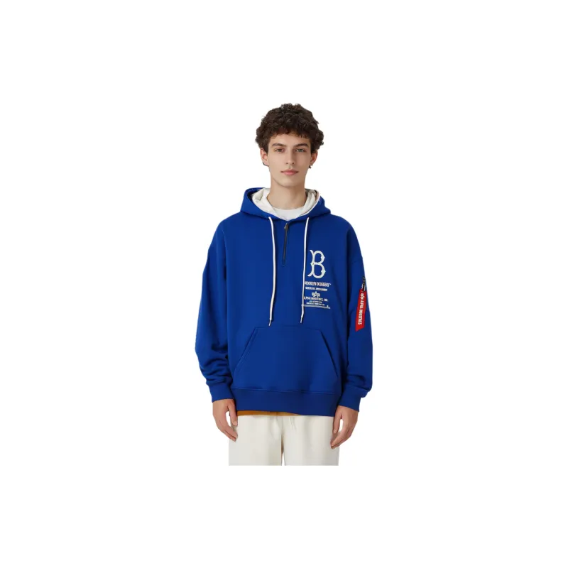 Alpha Industries X New Era Sweatshirts Unisex Blue-2