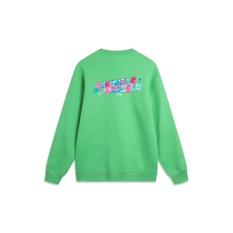 LiNing Sports Life Collection Sweatshirt Men's Secret Realm Green-1