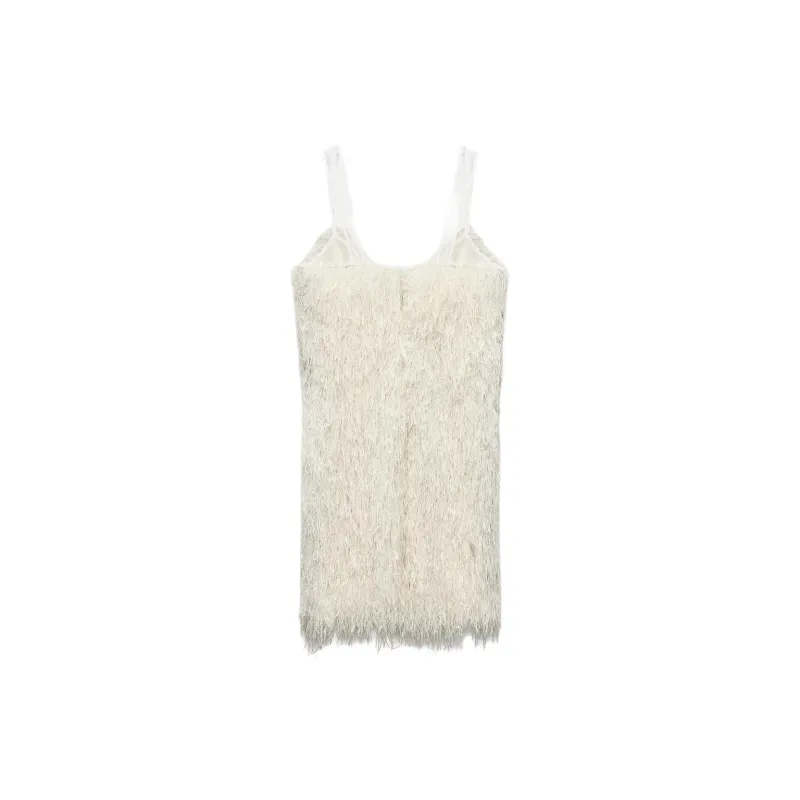 ZARA Slip Dresses Women's White-1