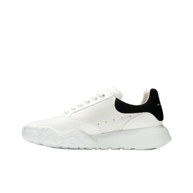 Alexander McQueen Oversized Court Trainer White Black-0
