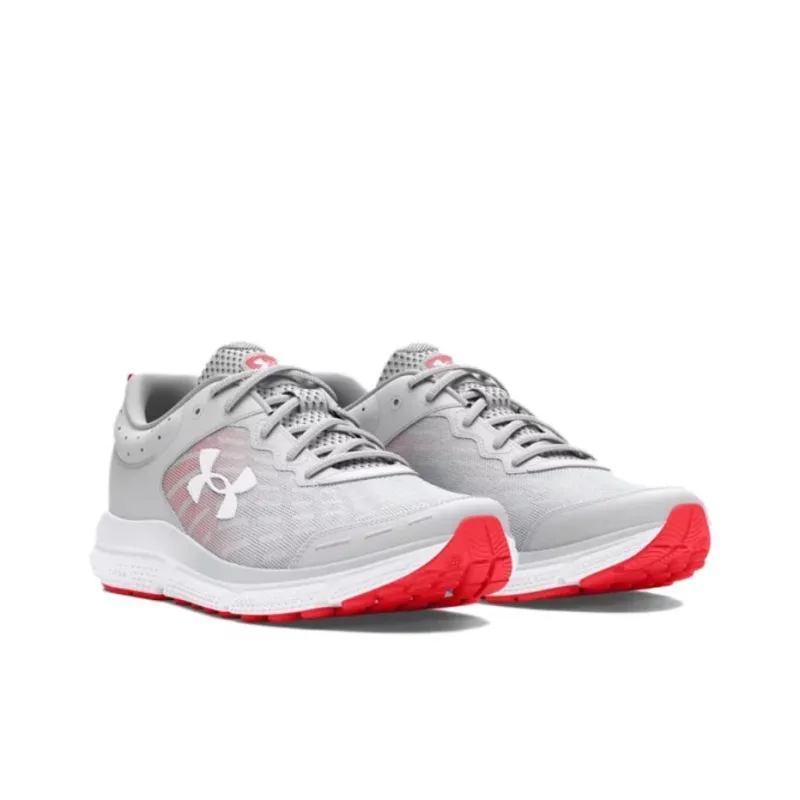 Under Armour Charged Assert 10 Anti Slip Wear Resistant Low Top Casual Running Shoes Women's Light Gray-2
