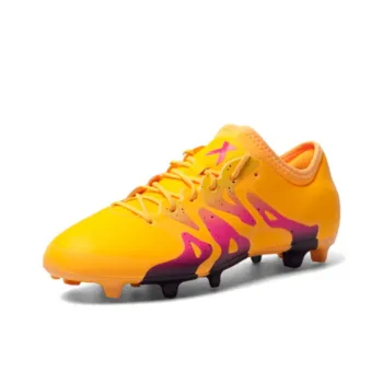 Adidas FG Rubber Long Studs Anti Slip Wear Resistant Soccer Shoes Men's Yellow