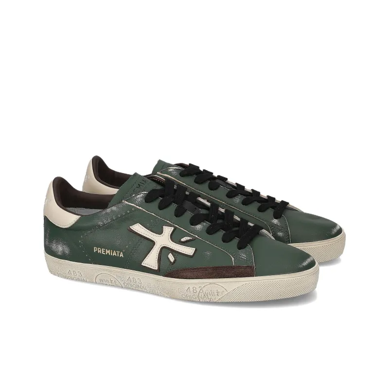PREMIATA Steven Low-Top Skateboard Shoes Men's Green-3