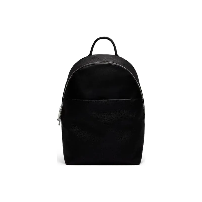 Ecco Cow Leather Backpack Large Size Unisex Black-0
