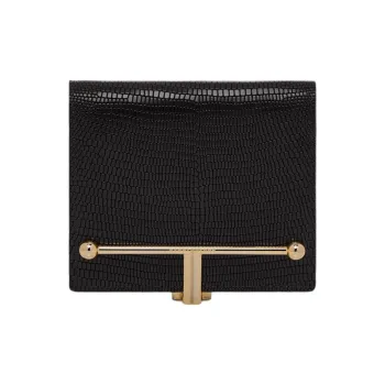 Strathberry Smooth Calf Leather Wallet Women's Black