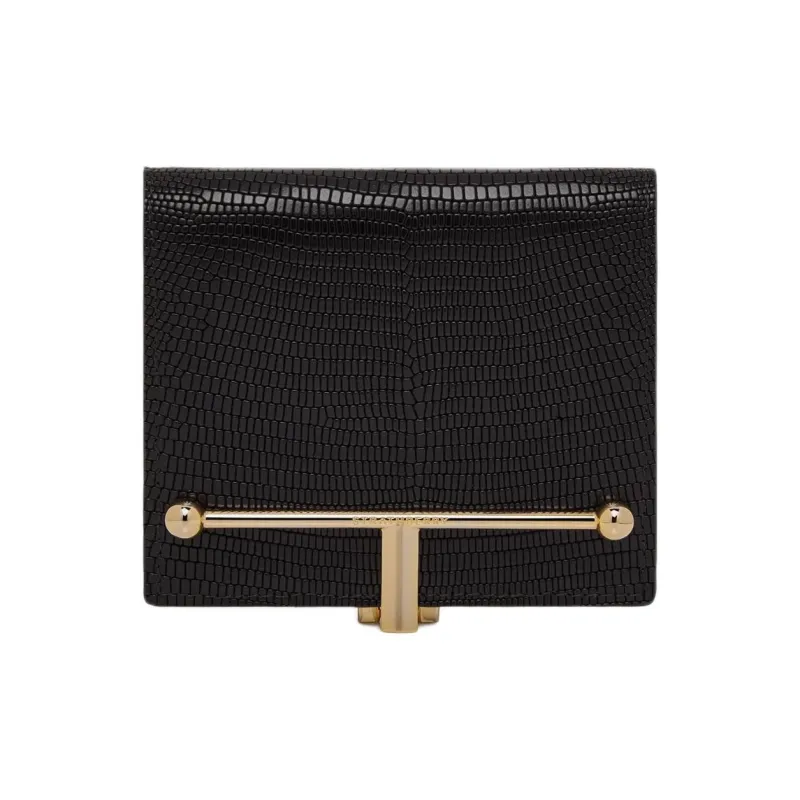 Strathberry Smooth Calf Leather Wallet Women's Black-0