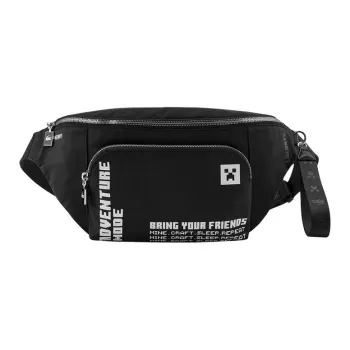 LACOSTE Polyamide One Shoulder Crossbody Fanny Pack Trumpets Women's Black