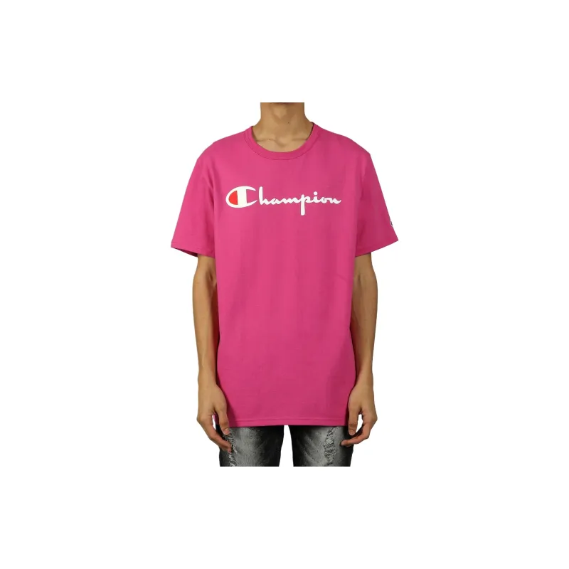 Champion T Shirts Men Pink-2