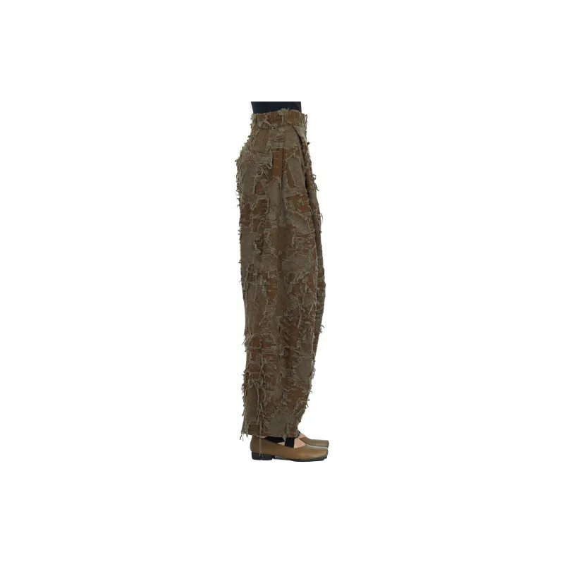 UMA WANG Distressed Wide Leg Pants-2